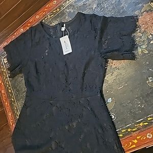 Elegant Black Lace Dress